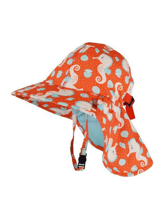 Zoocchini Kids' Bucket Fabric Sunscreen Orange Hat
