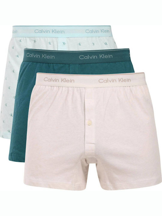Calvin Klein Мъжки Боксерки Бели 3Pack