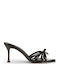 Mules With Thin Heel In Black Colour