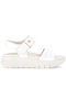 Leather Women's Anatomic Flatforms White Sandals