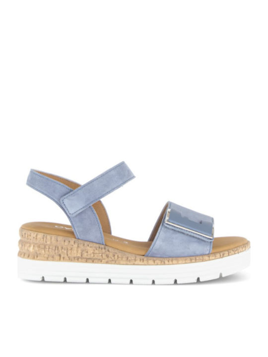 Gabor Leather Women's Anatomic Flatforms Blue S...