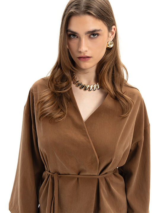 MY T Women's Brown Blazer