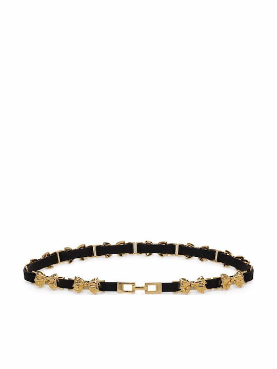 Elastic Black Women's Belt