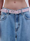 Leather Women's Belt Pink