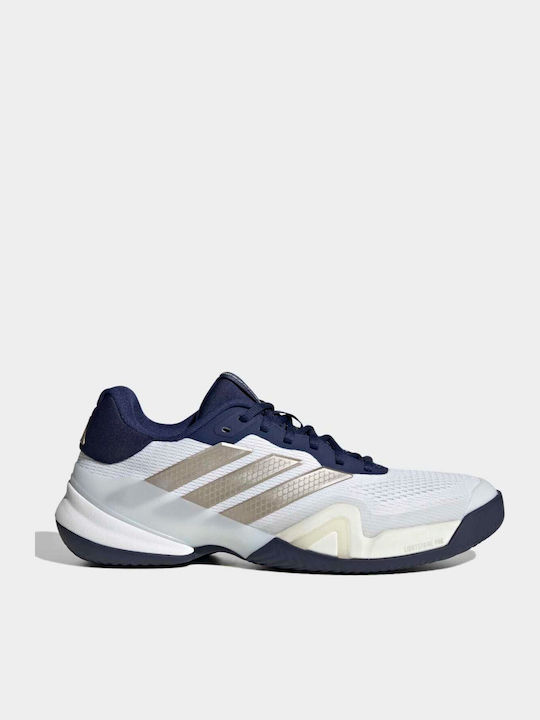 adidas Barricade Men's Tennis Shoes for Clay Courts White