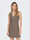 Siesta Summer Mini Dress Brown