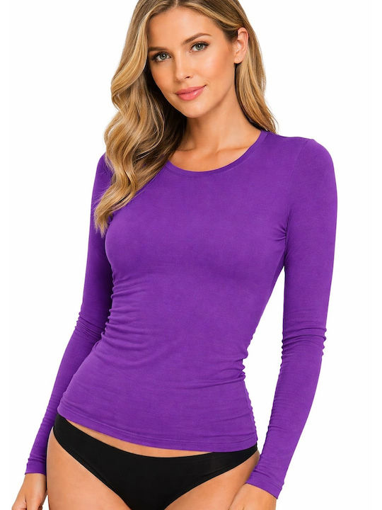 Helios Long Sleeve Aubergine Women's Tank Top