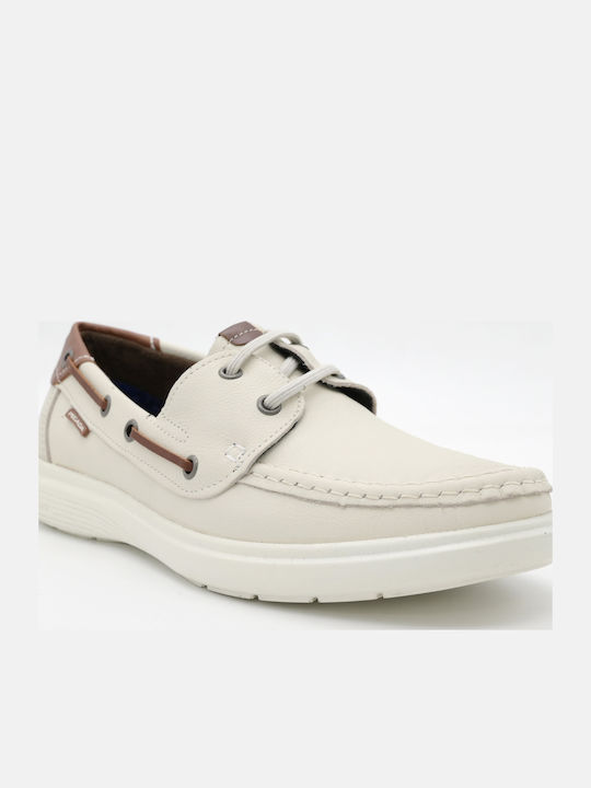 Pegada Δερμάτινα Ανδρικά Loafers σε Μπεζ Χρώμα