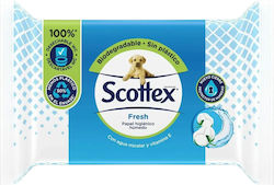 Scottex Original Υγρα Μαντηλακια Τουαλετας 74 Τμχ