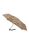 Smati Automatic Compact Brown Umbrella