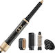 Demeliss Ceramic Electric Hair Brush with Air for Hair Straightening and Curls 1200W