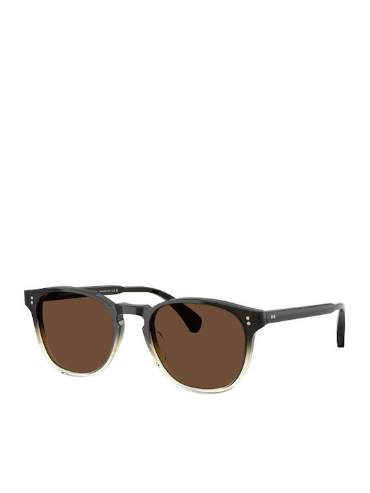 Oliver Peoples Unisex Sunglasses with Brown Frame and Brown Lens