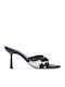 Leather Mules with High Heel