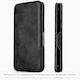Wallet Din Piele Artificială / Piele / Silicon Negru Galaxy S26