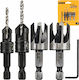 DEWALT Hinge Drill Bit Set for Wood 12.7mm 4 Pieces