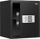 Deli Safe with Digital Lock and Key M40xW35xH33cm Weight 10.6kg