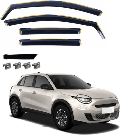 Set Vorder- und Rückseite Auto Windschutzscheiben für Fiat 600 2023+ 4 Stück
