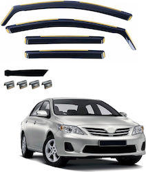 Σετ Ανεμοθραύστες Μπροστινοί και Πίσω για Toyota Corolla 4τμχ VETRBR0109