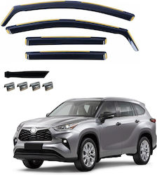 Σετ Ανεμοθραύστες Μπροστινοί και Πίσω για Toyota Highlander 2020+ 4τμχ VETRBR0111