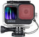 Филтър За Подводно Снимане Gopro Hero 9 10 11 12 13 Black Водоустойчив Калъф 46.5 X 46.5мм Червен