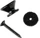 Ortega Ostp2-bk Black Guitar Strap Buttons