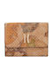 Small Leather Women's Wallet Tabac Brown