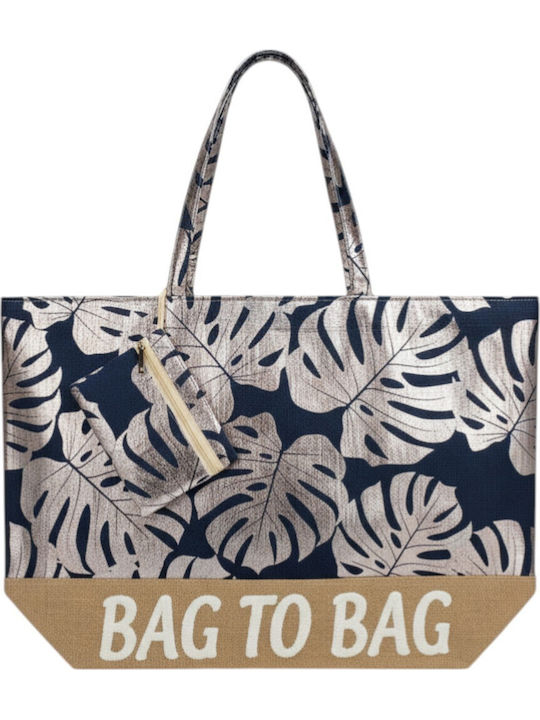 Bag to Bag Υφασμάτινη Τσάντα Θαλάσσης με Πορτοφ...