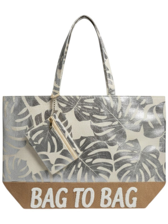 Bag to Bag Υφασμάτινη Τσάντα Θαλάσσης με Πορτοφ...
