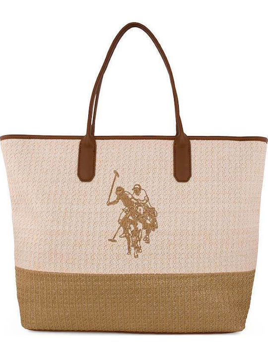 U.S. Polo Assn. Pool Party Stoff Strandtasche Beiges