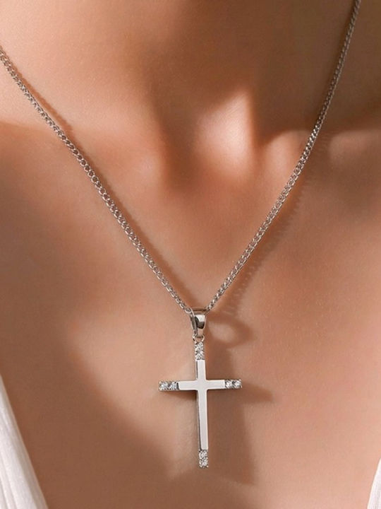 Papadopoulos Gold Crucifix Pentru Femei Fără Lanț K14.1007