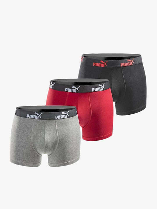 PUMA Herren Boxershorts Schwarz 3er Pack