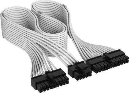 Corsair Premium Individually Sleeved 24-Pin ATX - 24-Pin ATX Cable White CP-8920382