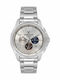 Daniel Klein Herrenuhr 44mm Batterie mit Silber Metall-Armband