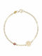 Kritsimis Kids Bracelet Chain Made of 9K Gold with Evil Eye