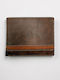 Dipticho Dunkles Leder Herrenbrieftasche Braun