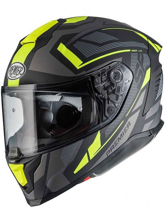 Premier Hyper KRY9BM Black/Yellow Fluo Κράνος Μ...