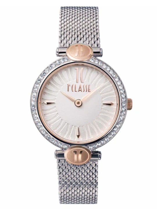Alviero Martini 1a Classe Womens Watch 32mm Battery with Silver Metal Bracelet