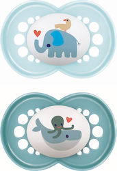 Mam Silicone Pacifier Light Blue for 6-16 Months