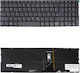 Немска Клавиатура За Лаптоп Lenovo Yoga C740-15iml 81td C940-15irh 81te S740-15irh 81ny 81nx 81nw 9-15imh5 82de 15-iml 20rw 15-iil 20sm 5cb0w43554 Без Рамка С Подсветка Сива Код 41017denofrblgray