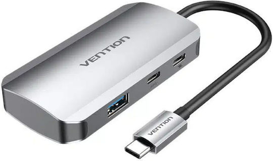 Vention Hub USB 3 Porturi cu Conectare USB-C Gri 46797