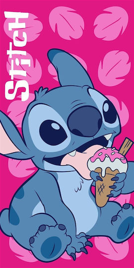 Quick Dry Beach Towel Disney Home Lilo & Stitch 118 70x140 Fuchsia 100% Microfiber