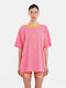 Women's T-shirt Animal Print Pink