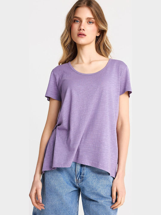 Funky Buddha T-Shirt Λιλά
