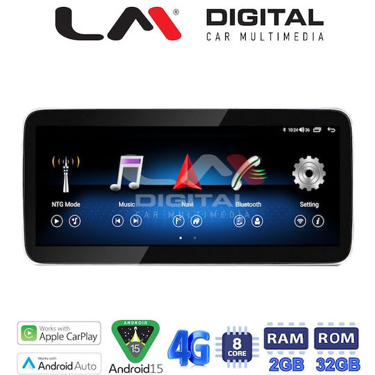 Lm Digital Lm Kh2 510 Screen Oem Car Multimedia Mercedes C Class W205 2015 > GLC X253 2015 > X Class W470 2017 > CarPlay Android Auto Bt Gps Wifi Gprs