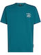 Herrenblusen Kurzarm T-Shirts Petrol Blau