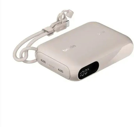 Belkin Външна Батерия 10000mAh 20W с 2 USB-C Изходни Порта Пясъчен