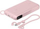 Belkin Power Bank 20000mAh 20W mit USB-A Ausgangsanschlüsse und 2 USB-C Ausgangsanschlüsse Stromlieferung Rosa