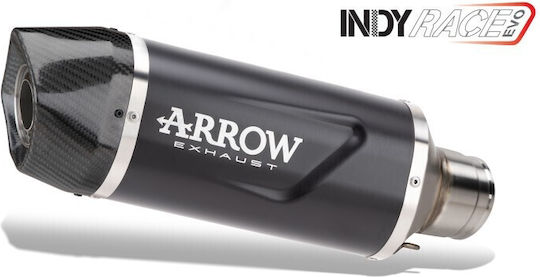 Arrow Exhaust Aluminium Dark Indy Race Evo Carbon End Cap Ktm 390 Adventure R X '25-'26 72671akn.alum Dark