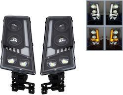 Σετ Μπροστά Φανάρια Bi Led Volvo Fh12fm12fm380