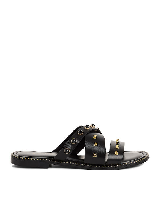 Marco Tozzi Leather Women's Anatomic Black Sandals